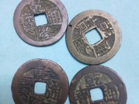 乾隆通宝刻花图