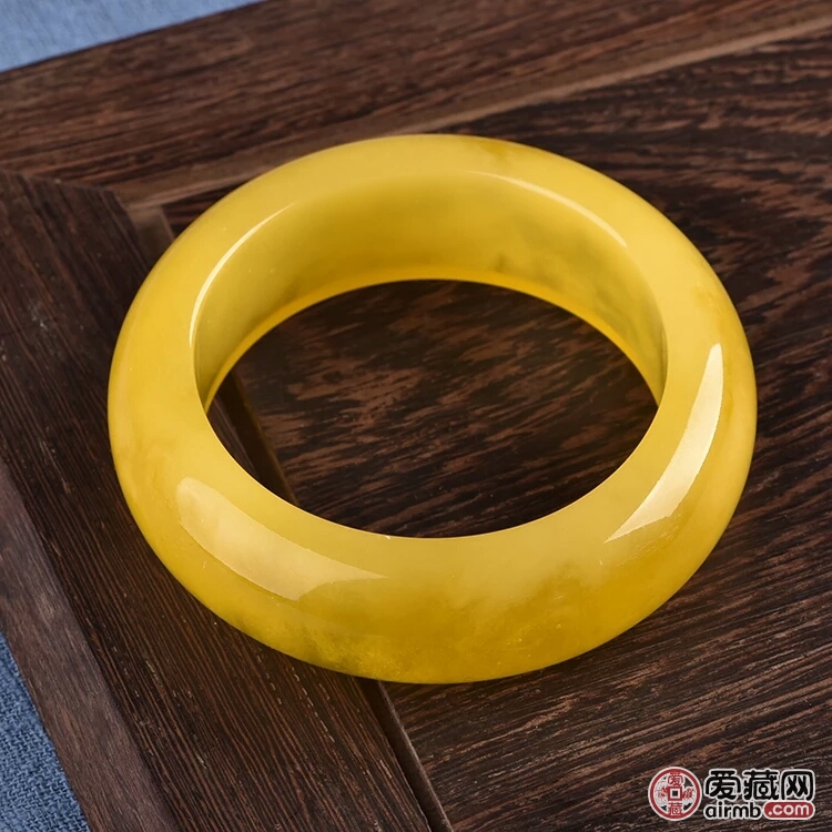 波罗的海二代蜜蜡手镯琥珀鸡油黄
