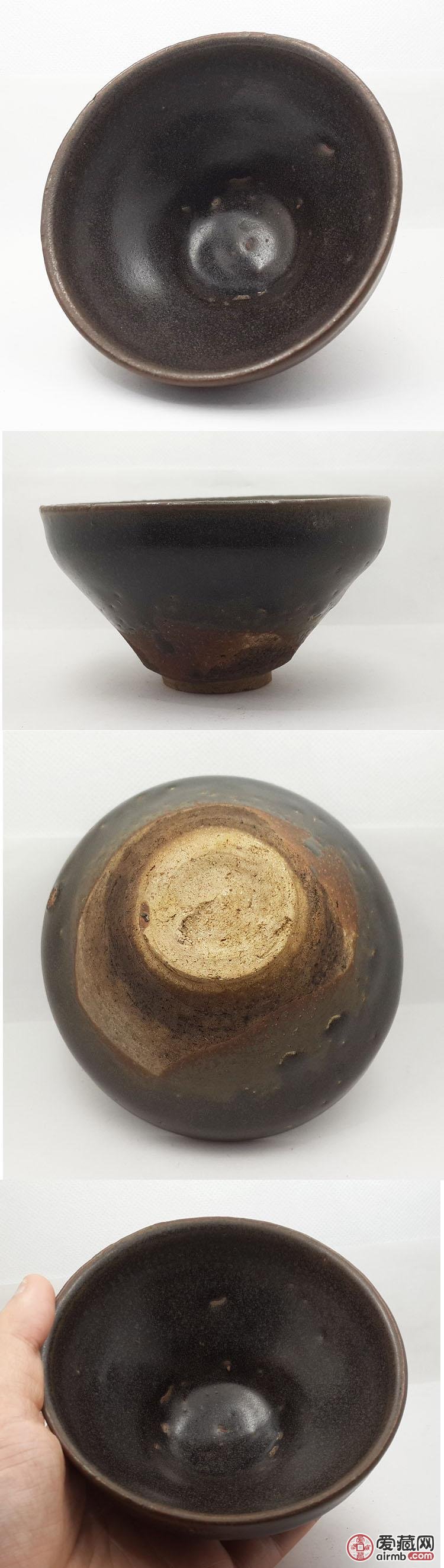 宋代南宋朝 建窑南平窑 灰被天
