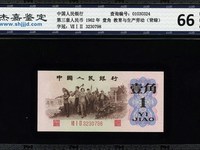 第三套人民币1角红二冠