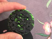 A货翡翠浓绿翡翠手链图片及价格