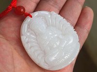 A货翡翠浓绿翡翠项链图片及价格