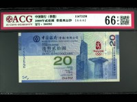 2008奥运钞20元最新价格