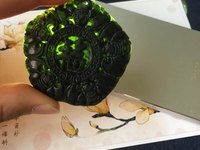 天然翡翠满绿翡翠项链图片及价格