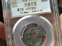 天盛元宝背西金币