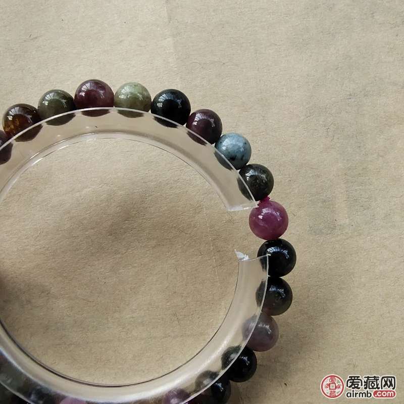 碧玺手串单圈，珠径：6+mm，