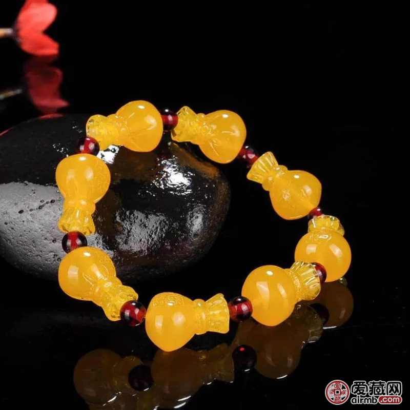 二代波罗的海蜜蜡手链蜜蜡钱袋手