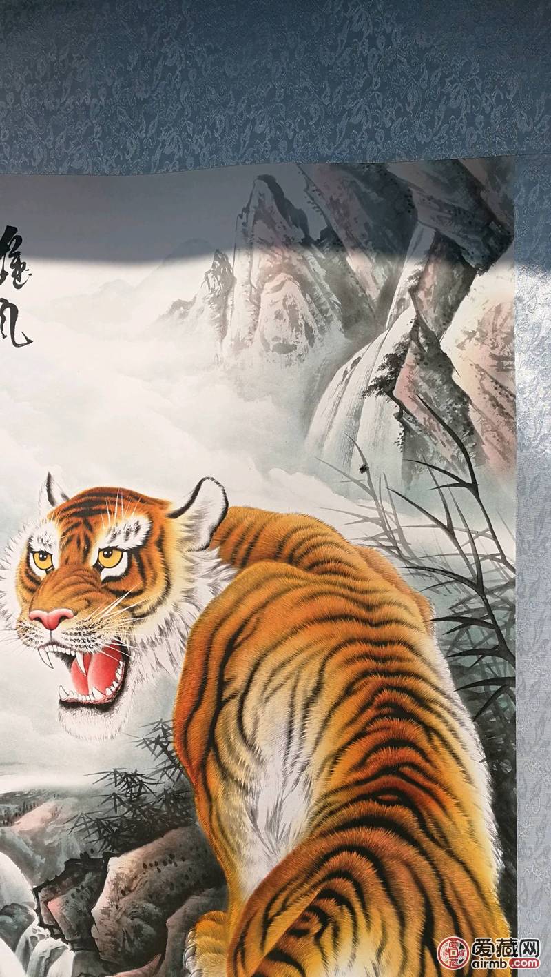 【上山虎】,四尺精工手绘作品