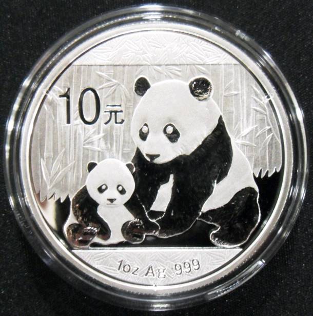 2012年熊猫币,30克纯银.无白斑