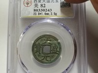 天盛元宝背西金币