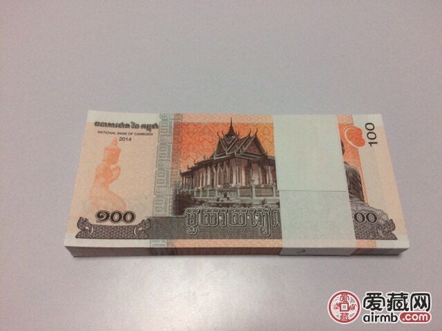 柬埔寨100元.全新100连号