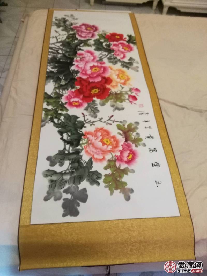 陈芬清富贵牡丹图-价格500元-爱藏一口价-爱藏网