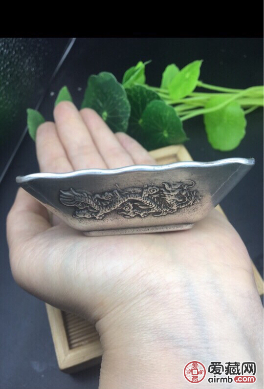 【银器】藏银碟子，做工精细沁色
