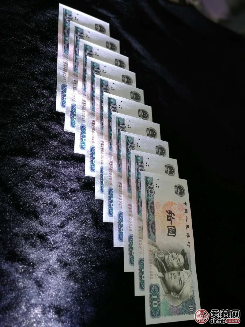 8010稀少白钻五彩凤凰标十连