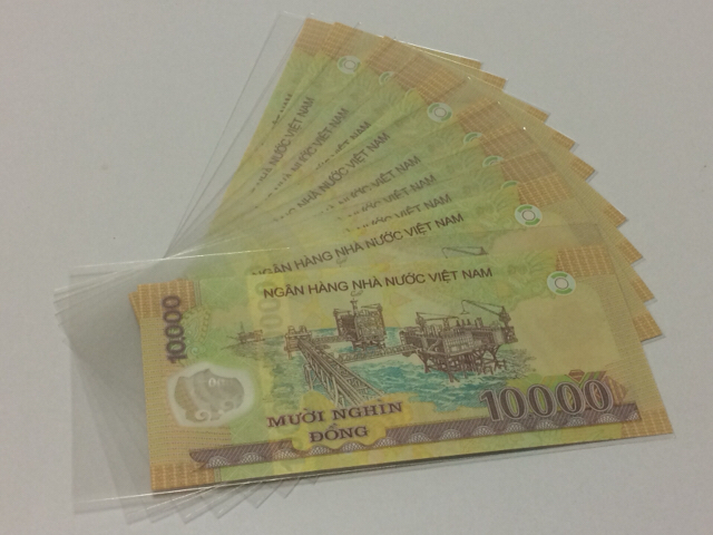 越南10000元塑料钞.全新1