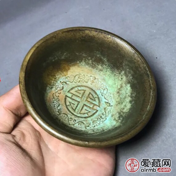 古玩收藏纯铜碗一个低价起拍， 