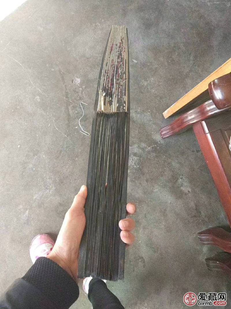老梅花扇子一把  包老  非假