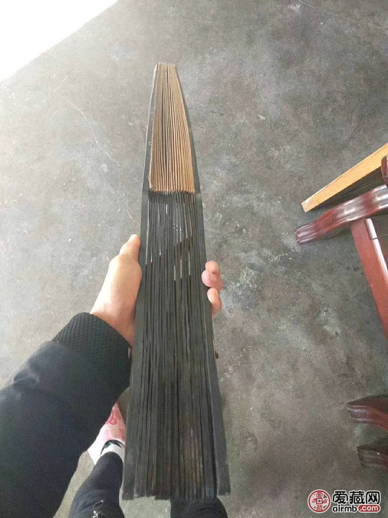 老梅花扇子一把  包老  非假
