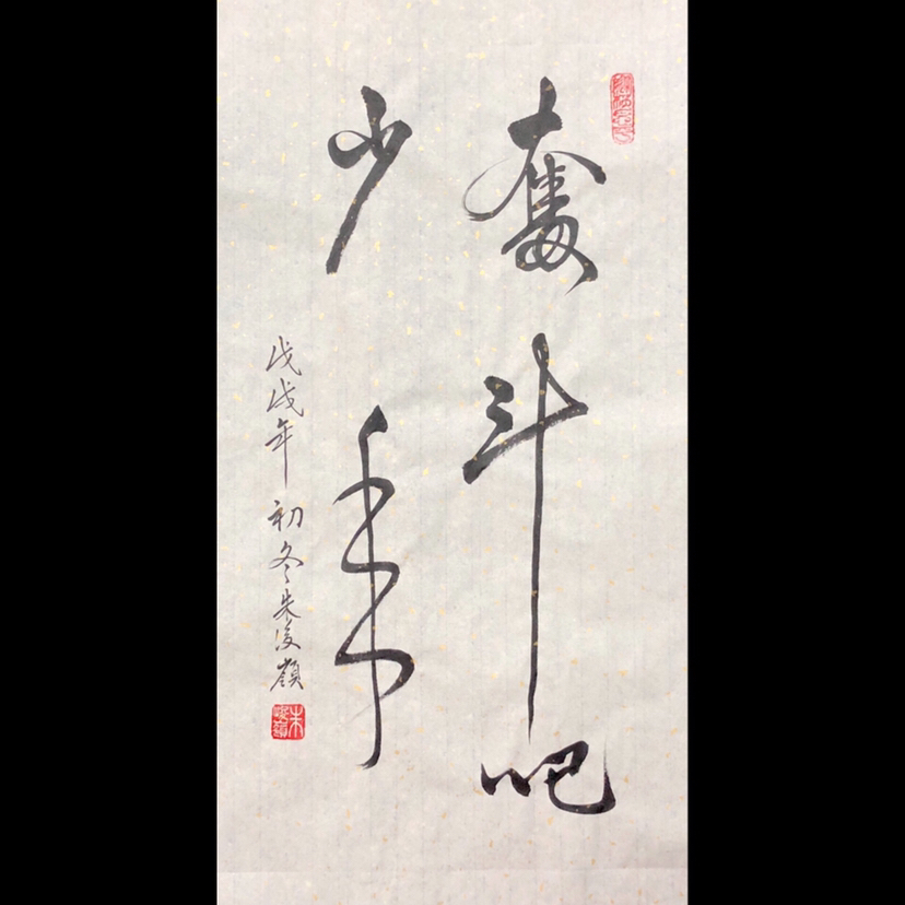 『朱俊领·奋斗吧少年』书法精品