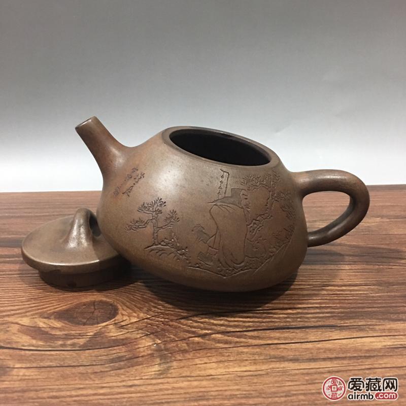 古玩古董收藏宜兴紫砂壶名人顾景