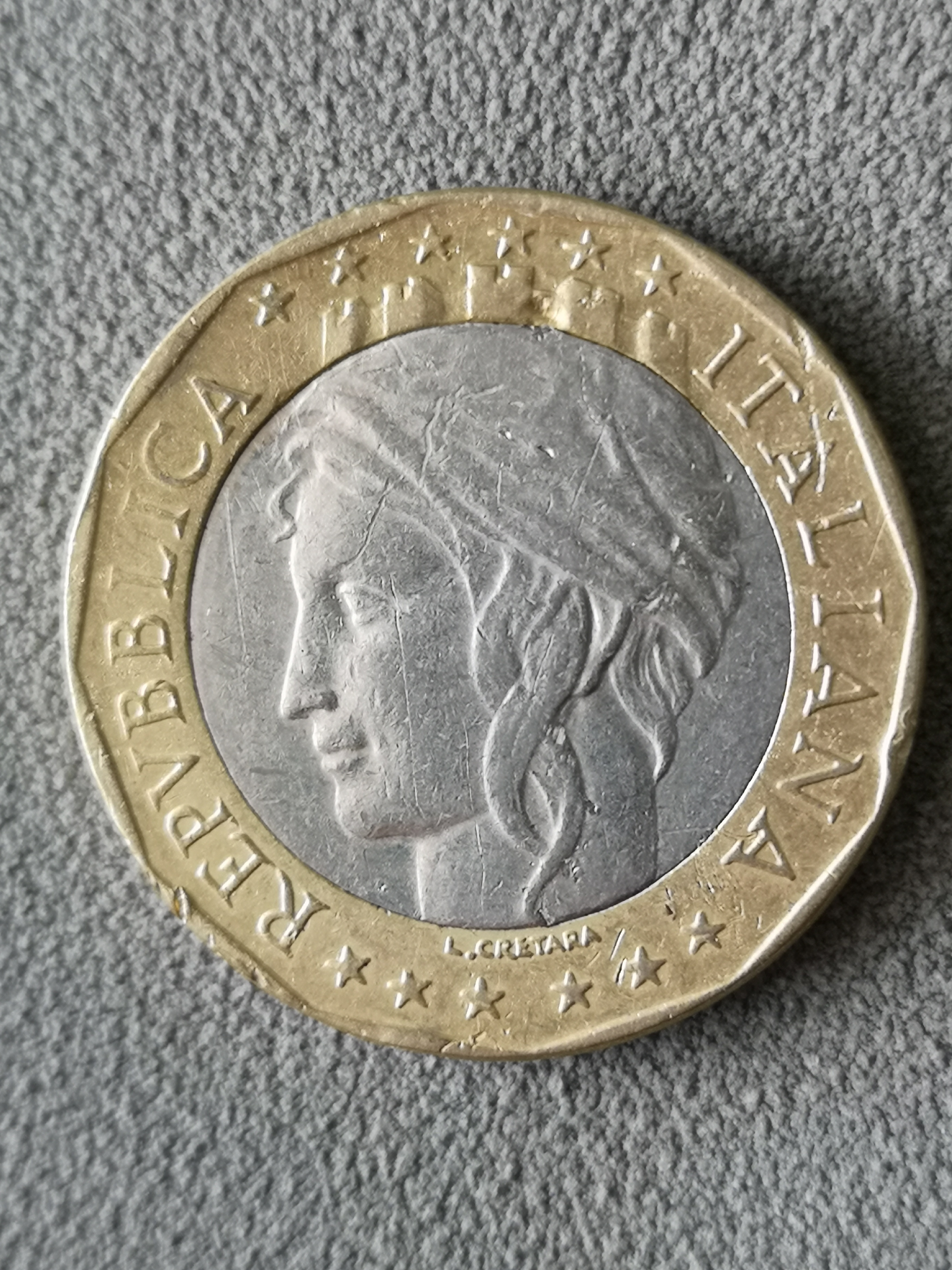 欧洲硬币意大利老硬币7枚1976年白铜合真假_图片_价格_评级-外国钱币