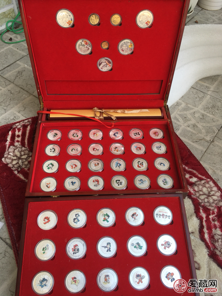 2008奥运会29届奥运会金银纪念币大版-爱藏鉴定:赝品-爱藏网