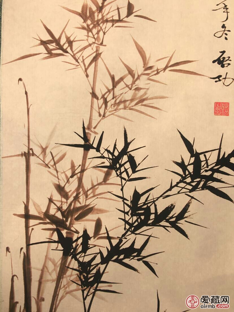 新品来袭,启功【竹子】中堂画一幅!名家作品此画,画