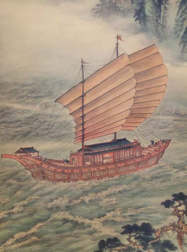 郑板桥《一帆风顺》宣纸卷轴画一副画工精湛,惟妙惟