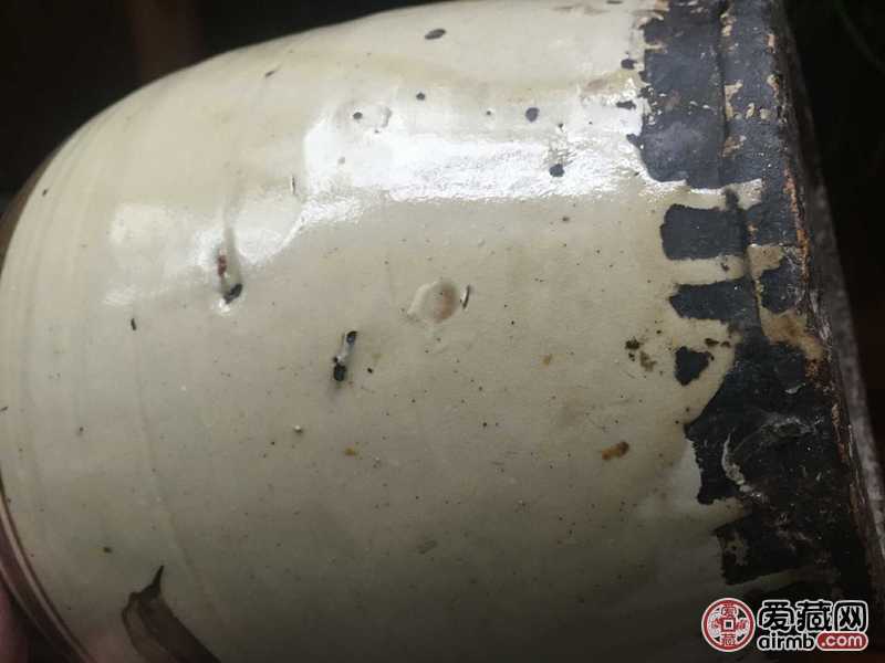 元晚期磁州窑罐子，开门老货地胎