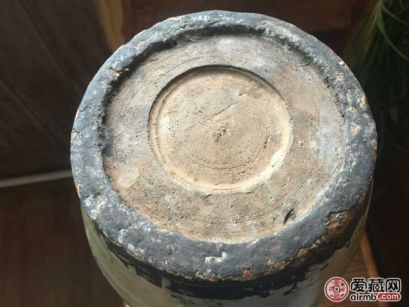 元晚期磁州窑罐子，开门老货地胎