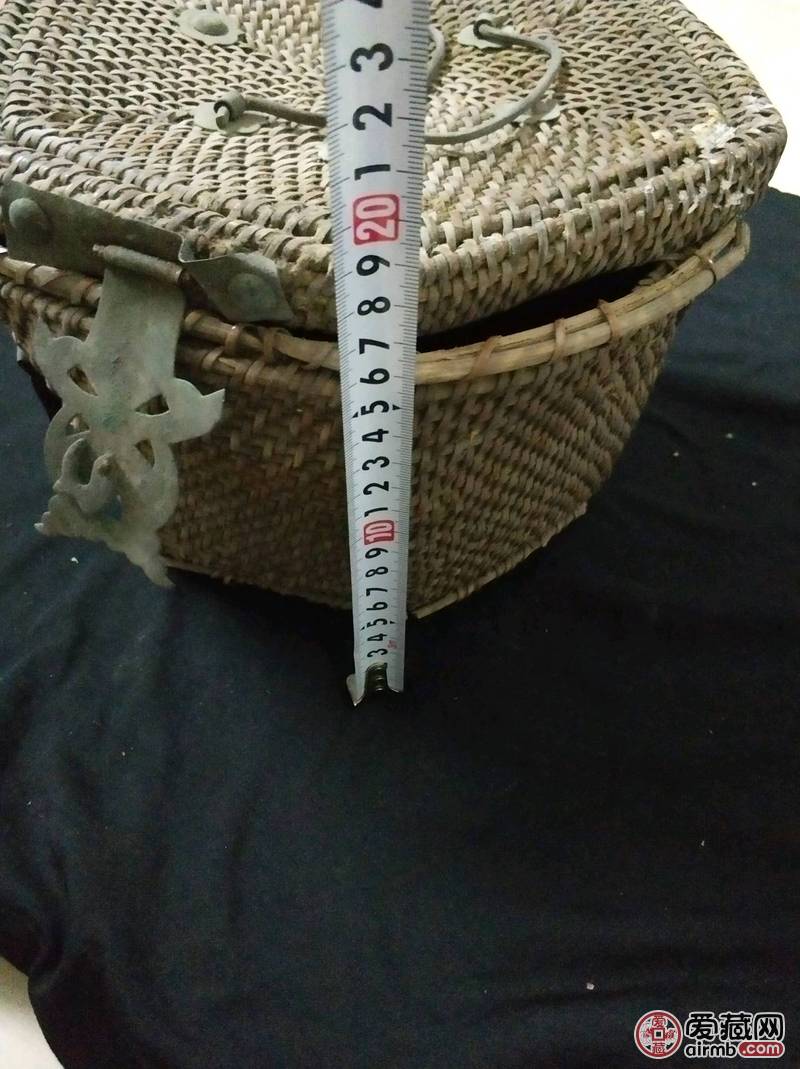 特价老物件 老藤编工艺 清代红