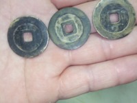 天启通宝背上工母钱