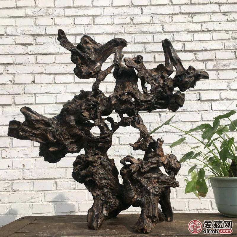 乌木摆件，造形独特，包浆一流，