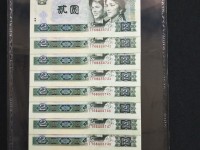 老版1980年2元人民币