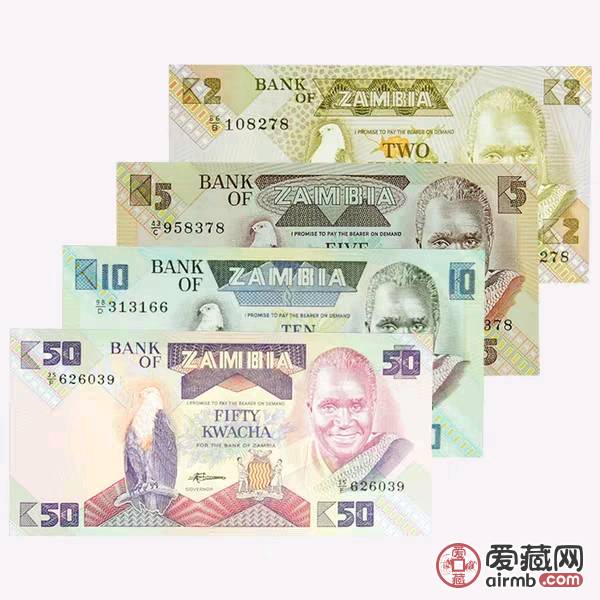 全新UNC赞比亚纸币，未流通 