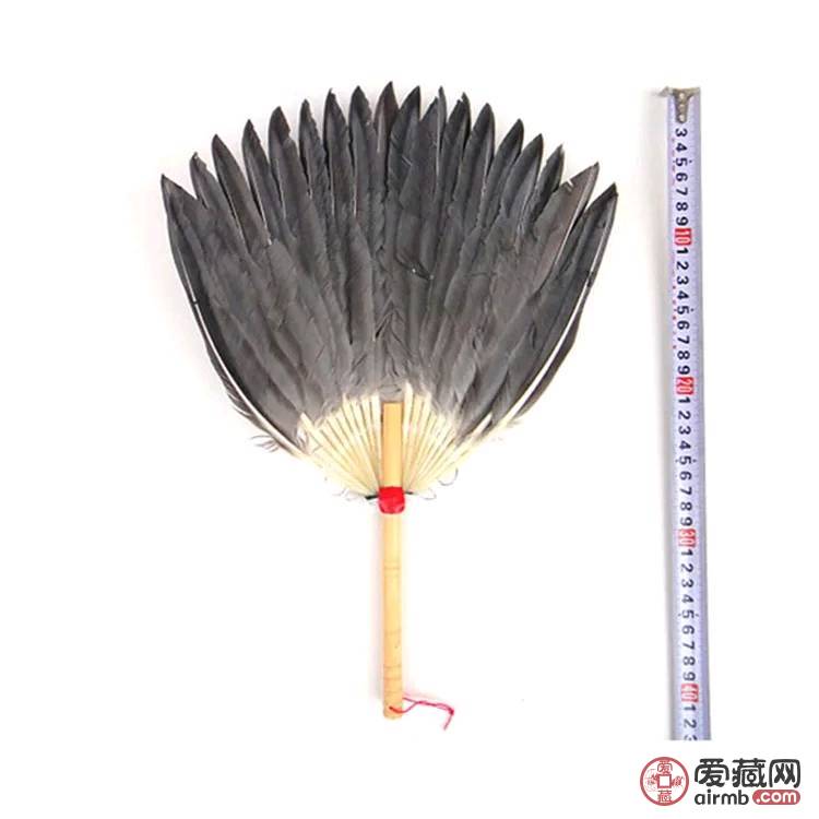 大型鹅毛扇孔明扇工艺品直径40