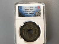 咸丰重宝背宝源当五十雕母