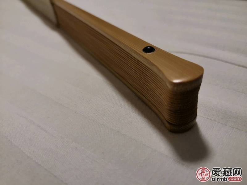 玉竹马牙，仕女图  精工扇子一