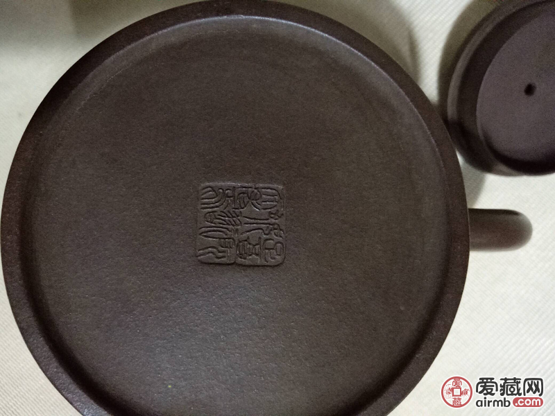 宜兴名家落款紫砂壶一把包浆厚