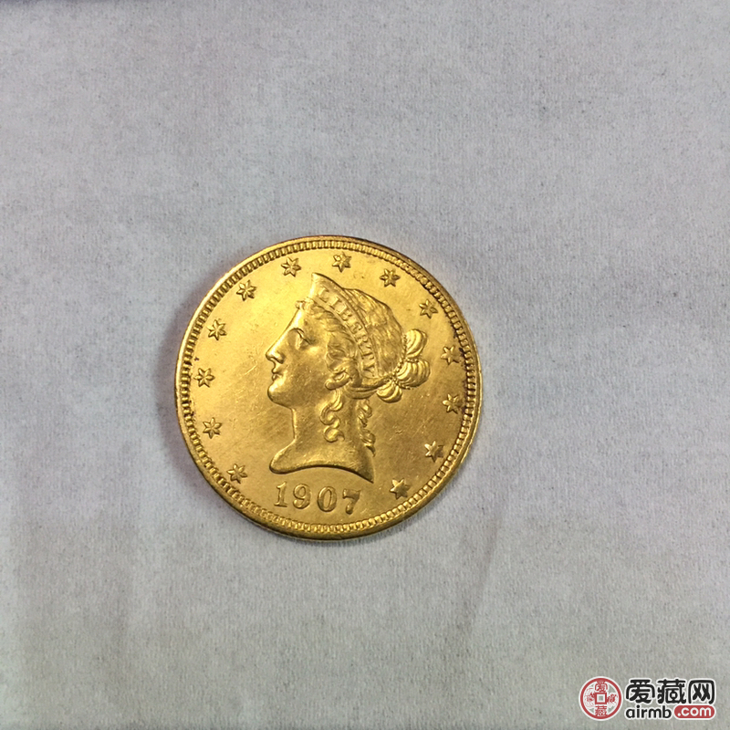 美国1907年鹰洋金币