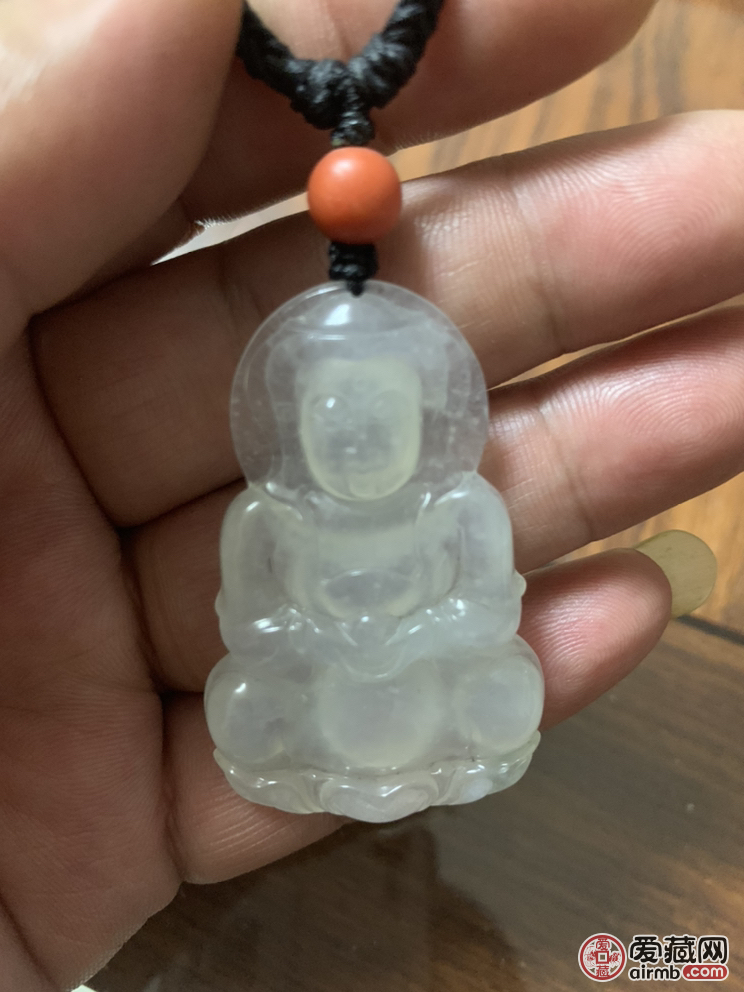 观音翡翠吊坠挂件出售！木那雪花