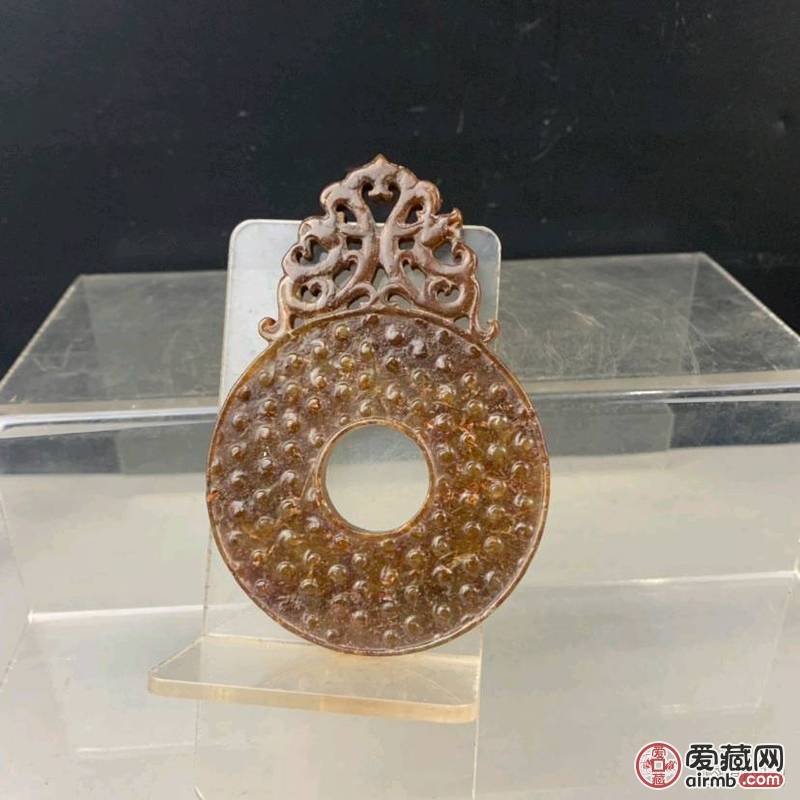 【拍品】早年收藏，镂空雕乳钉双