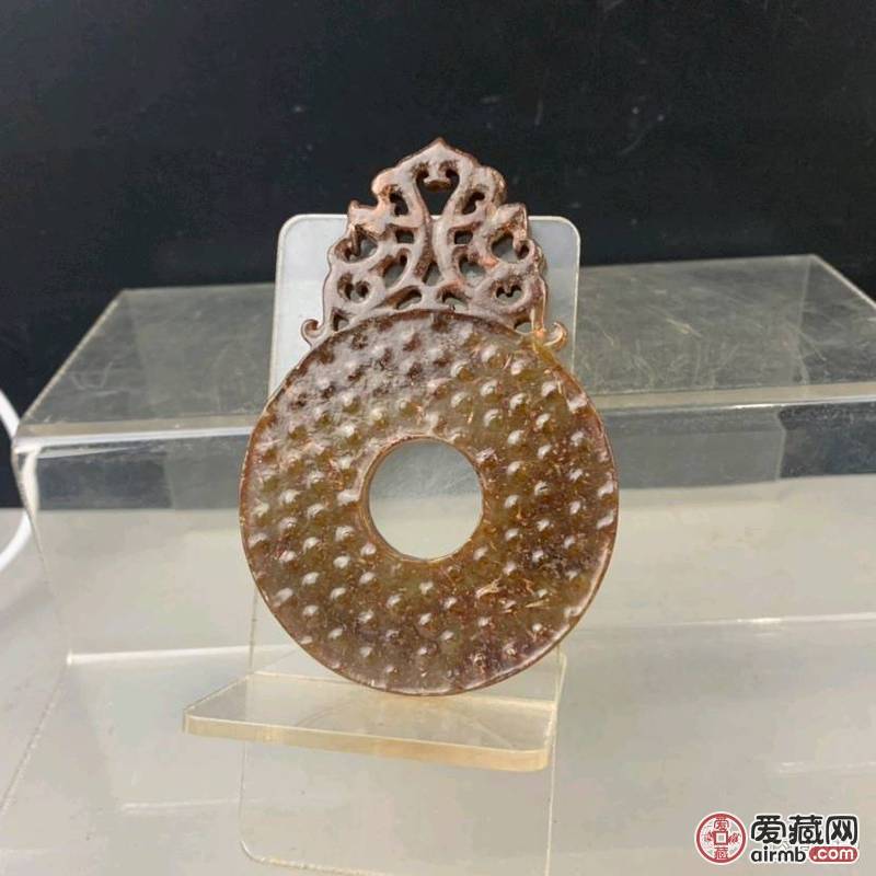 【拍品】早年收藏，镂空雕乳钉双