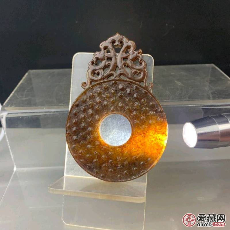 【拍品】早年收藏，镂空雕乳钉双