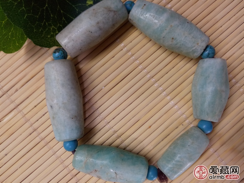 旧藏，天河石珠手串<br />