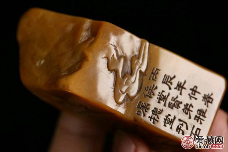 海外回流，寿山田黄石印章一组，