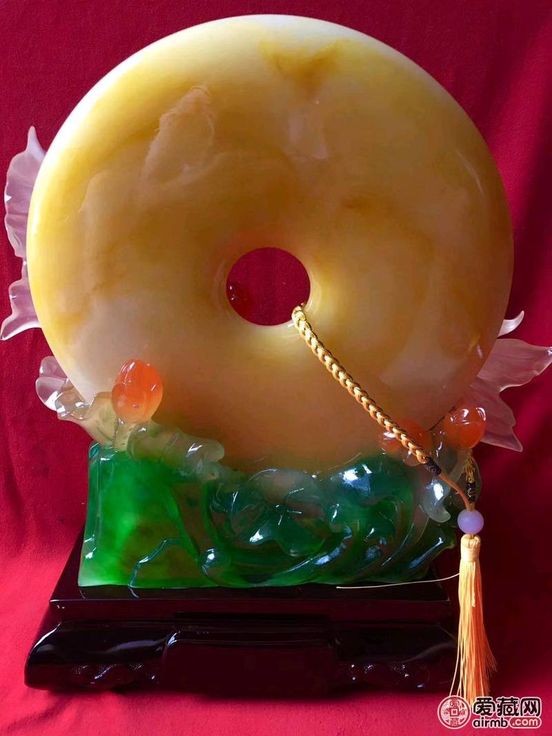 琉璃《金玉满堂》摆件，做工精美