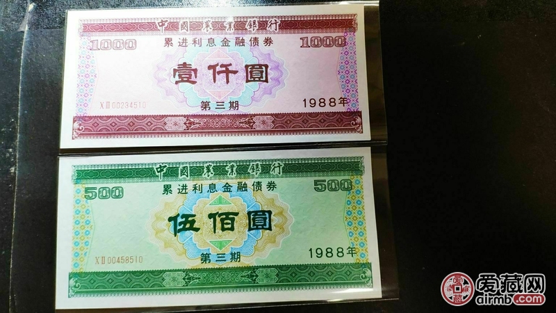 1988年中国农业银行累进利息