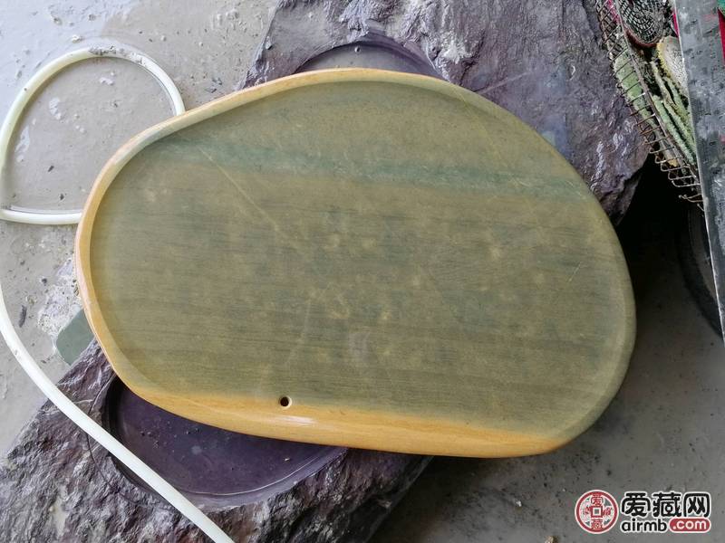 肇庆端砚茶盘，绿端小清新茶盘，