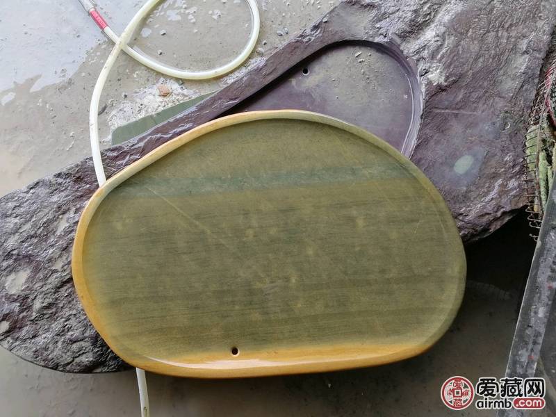 肇庆端砚茶盘，绿端小清新茶盘，